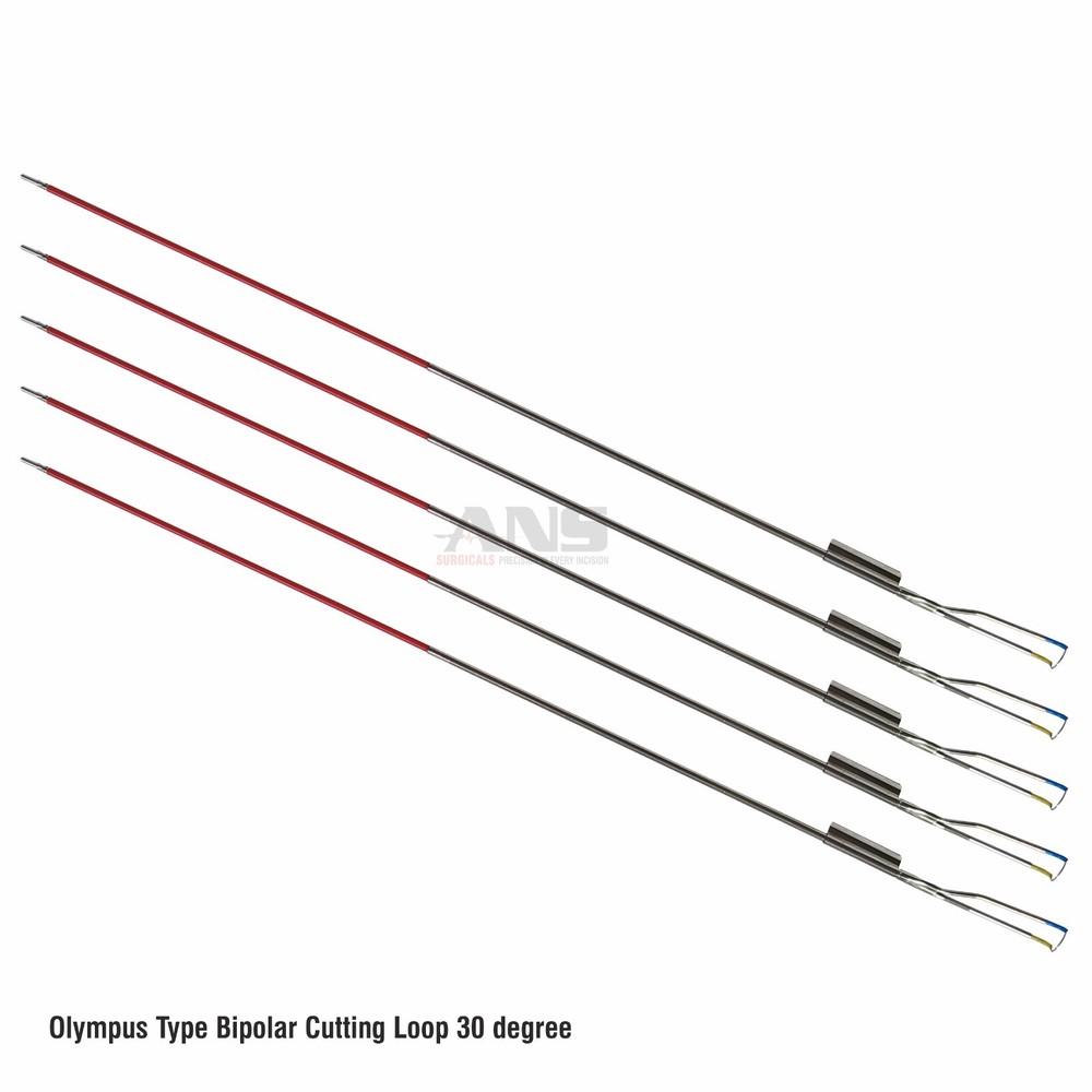 ANS Olympus Type Bipolar Cutting Loop 30 degree Set of 5