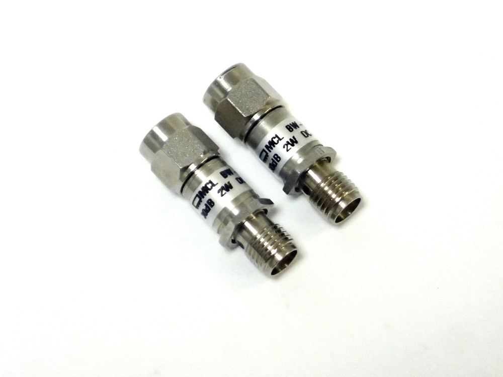 MINI CIRCUITS BW-S30W2+ FIXED ATTENUATORS 30dB 2W DC-18GHz 50OHMS 2pcs TESTED