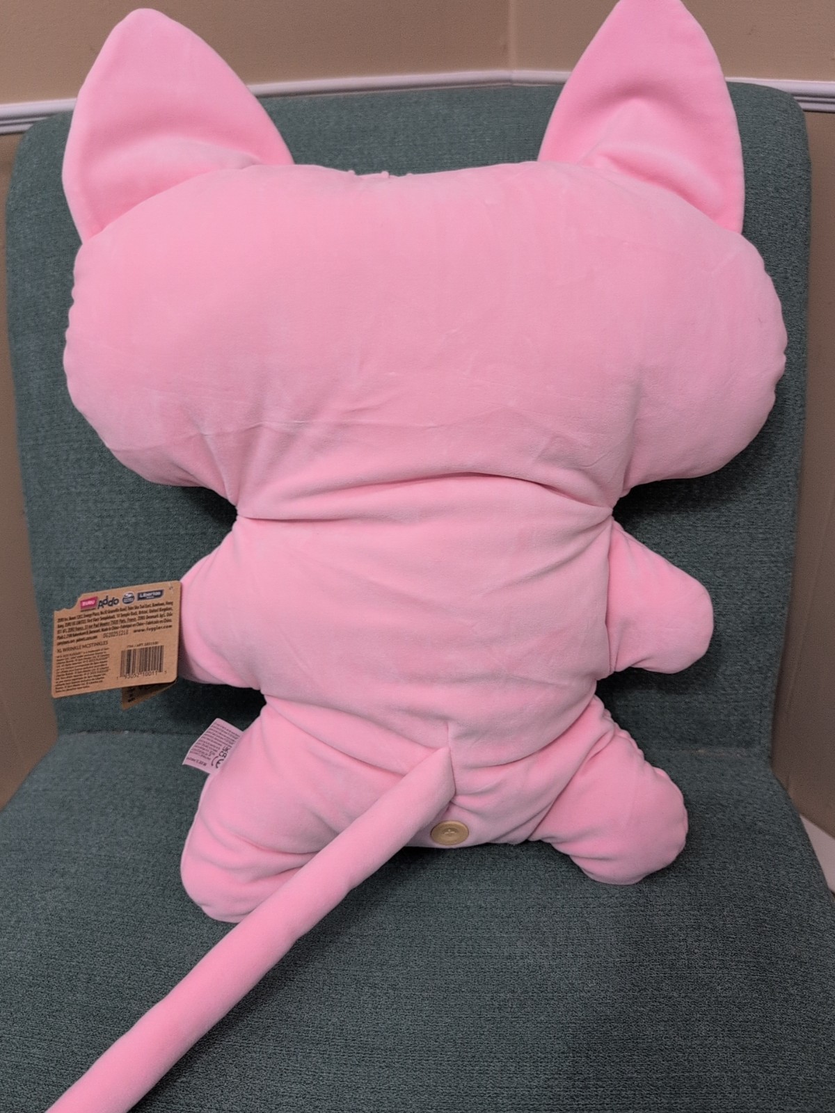 Fuggler Bigg Fugg Pink Monnster Zuru 18 Inch Plush XL WRINKLE MCSTINKLES NEW
