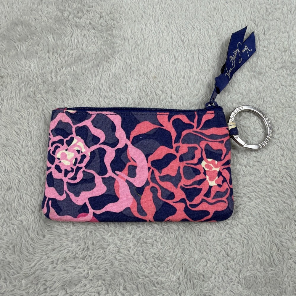 Vera Bradley Zip ID Case Katalina Pink 5" x 3"