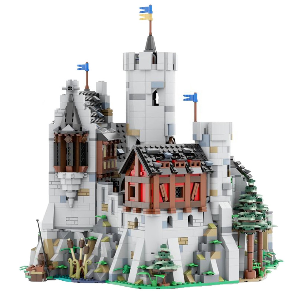 Lowenstein Castle Modular Building Bricks MOC Expansion Set DIY Toy Model
