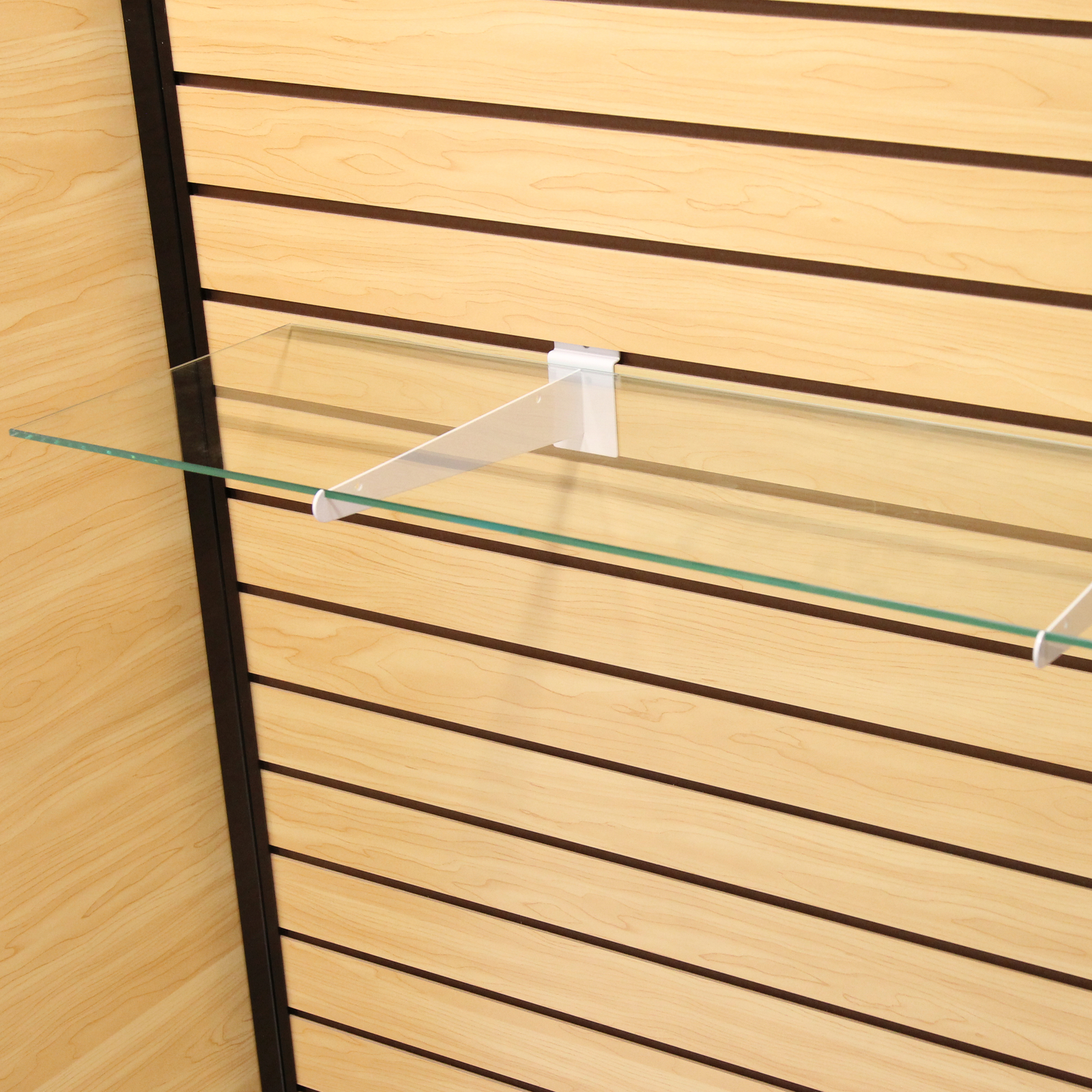 SSWBasics Tempered Glass Shelf - Set of 2 - Stylish & Sturdy Floating Shelves