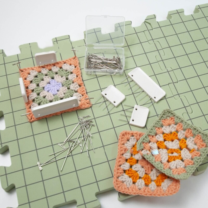 Thick Grids Board EVA Blocking Mats Crochet Blocking Mats for Knitting
