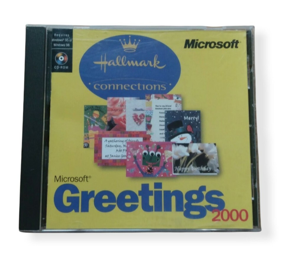 Microsoft Greetings 2000 CD, Hallmark Connections Windows 95/98
