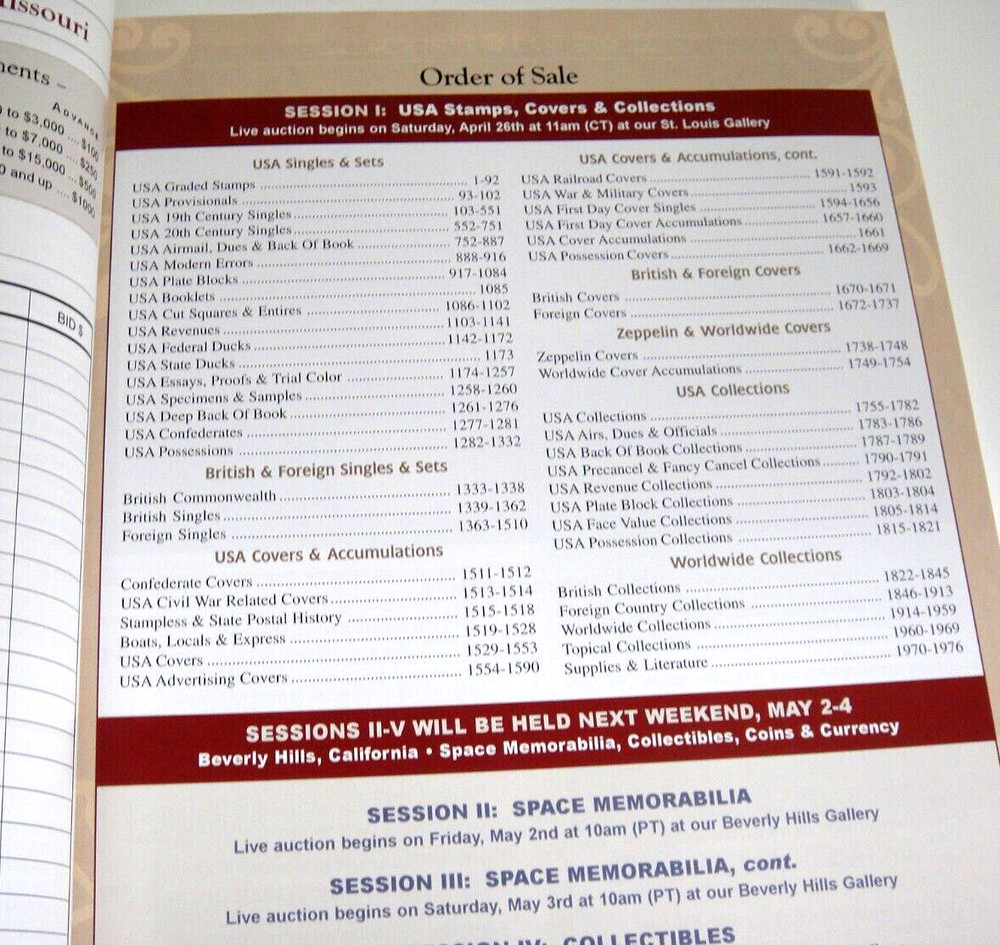 Regency Superior Stamp Auction Catalog 2008 Confederate Boats Locals Express