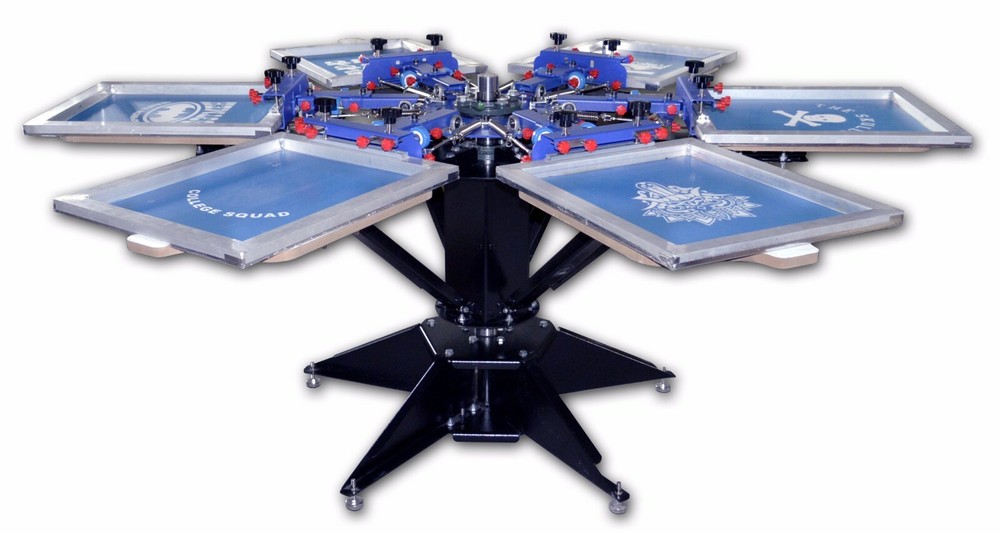 Micro-registration 6 Color Silk Screen Printing Machine Press Equipment Printer