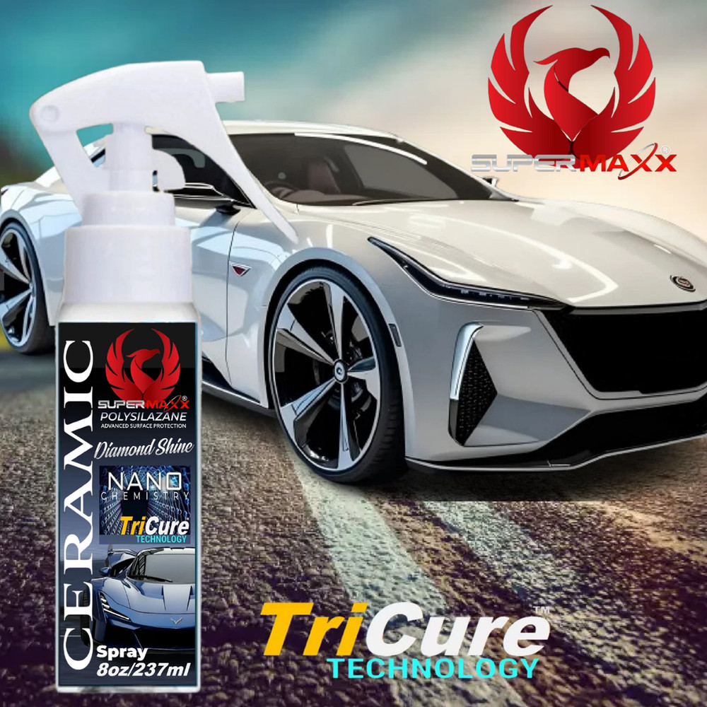 CERAMIC CAR COATING ADVANCED TRICURE TECHNOLOGY "POLYSILAZANE" PAINT PROTECTION