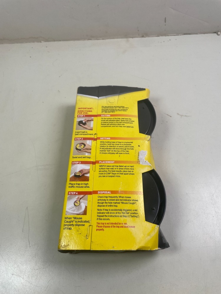 d-CON Value Pack No-View No-Touch Mouse Traps 2 Total Traps New