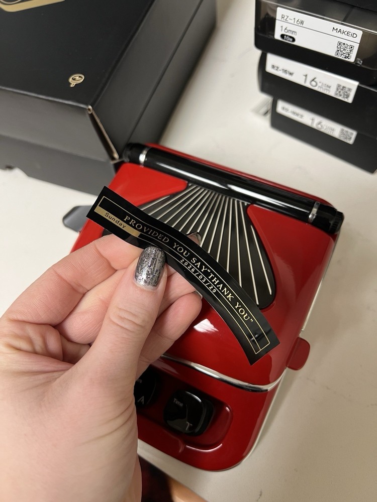 MakeID D7 Thermal Label Printer Typewriter Form