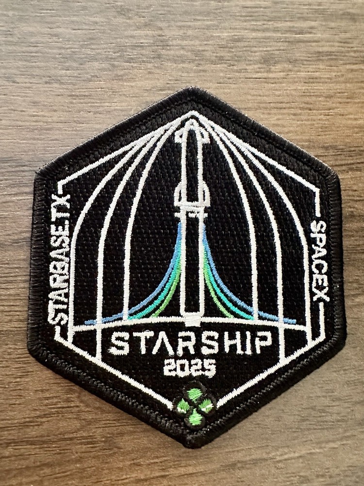Original Space Starship 2025 Launch Mission Program Patch 3.5”