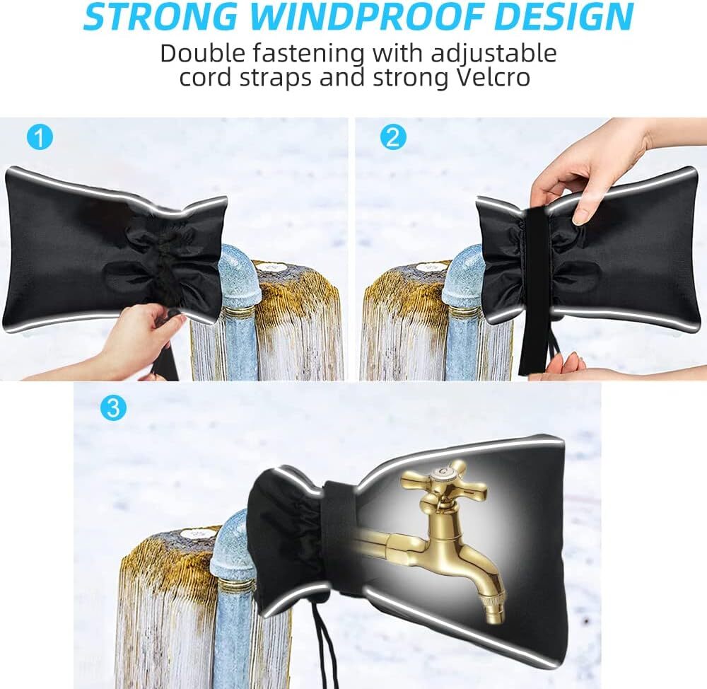 Winter Antifreeze Faucet Covers Outdoor Faucet Tap Protective Cover Waterproof