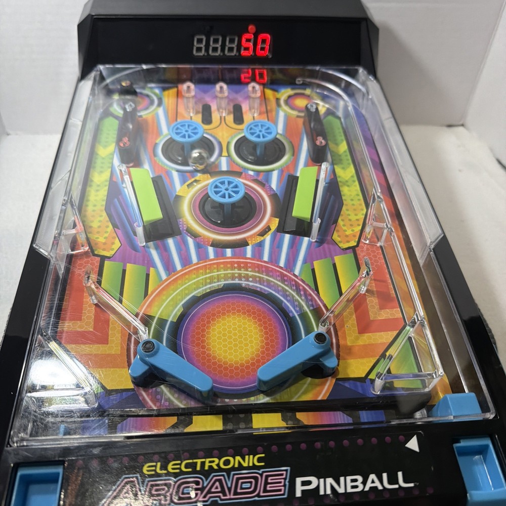 Electronic Arcade Tabletop Pinball Machine Sounds Lights