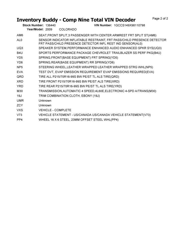 COLORADO 2009 Jack 173733