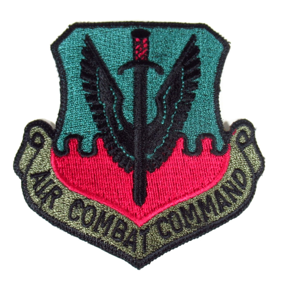 Air Combat Command Patch Vintage Air Force Embroidered Sew On