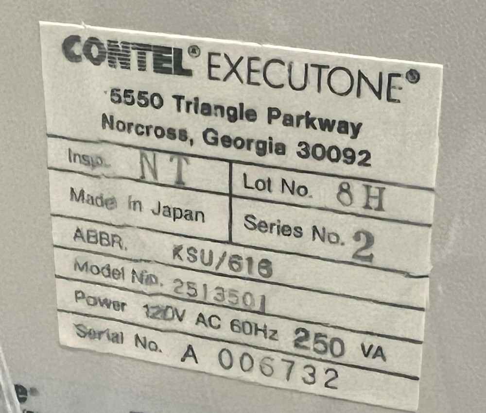 Contel Executone 2513501 Encore Key Telephone System