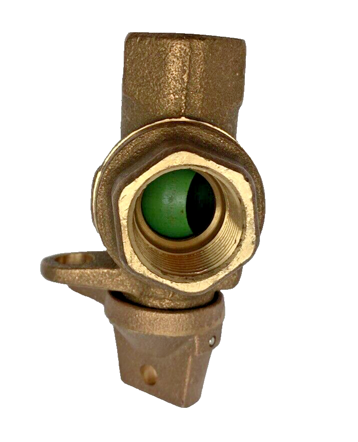 Mueller 3/4" Angle Meter Ball Valve w/Lock Wing