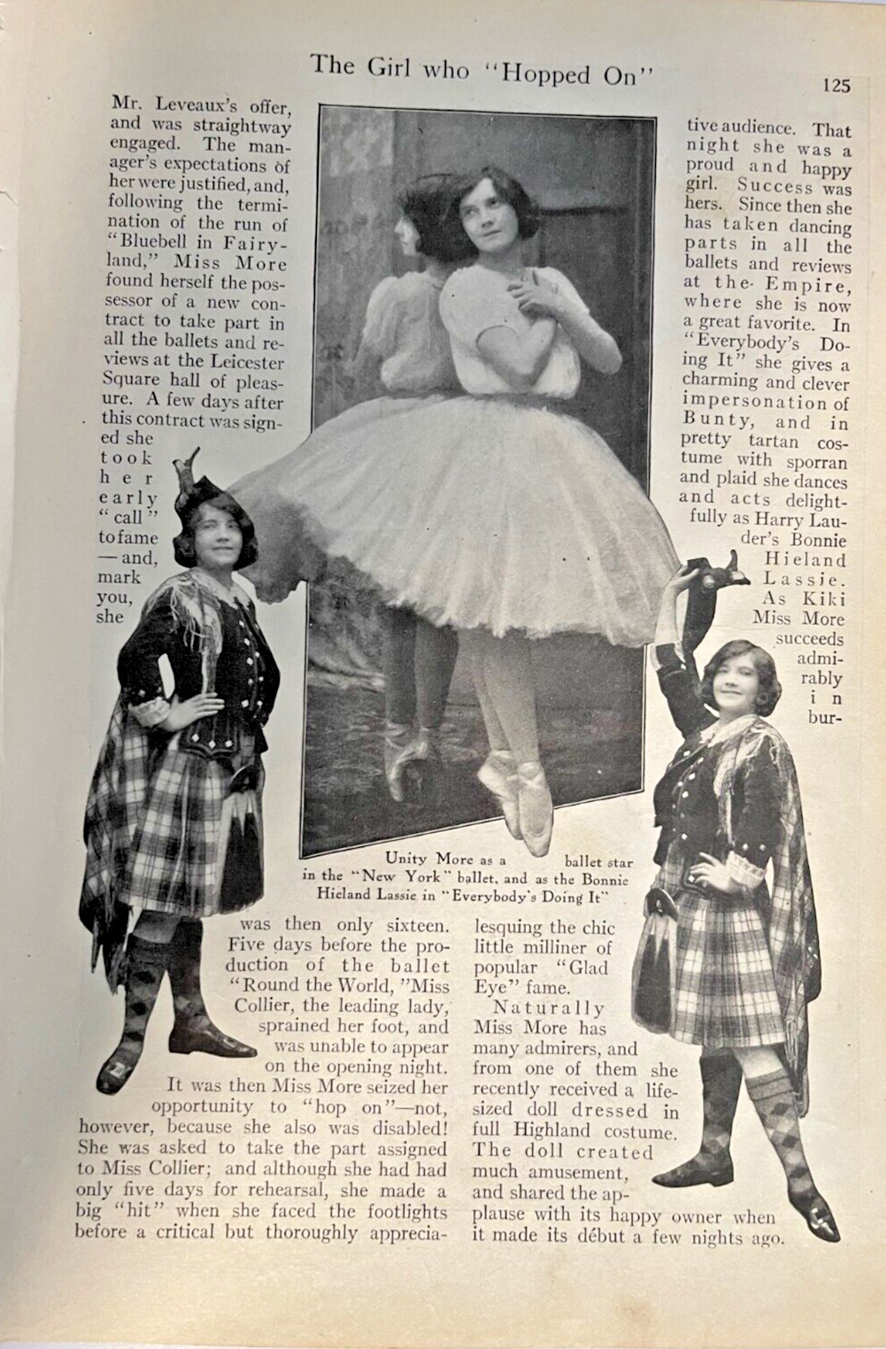 1912 Actress Unity More illustrated