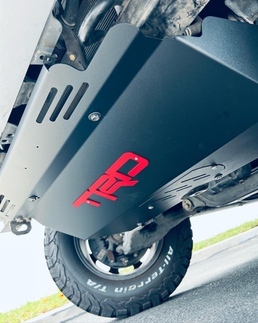 APC21 - Custom Skid Plate - Fits 05-23 Toyota Tacoma - Black with Red
