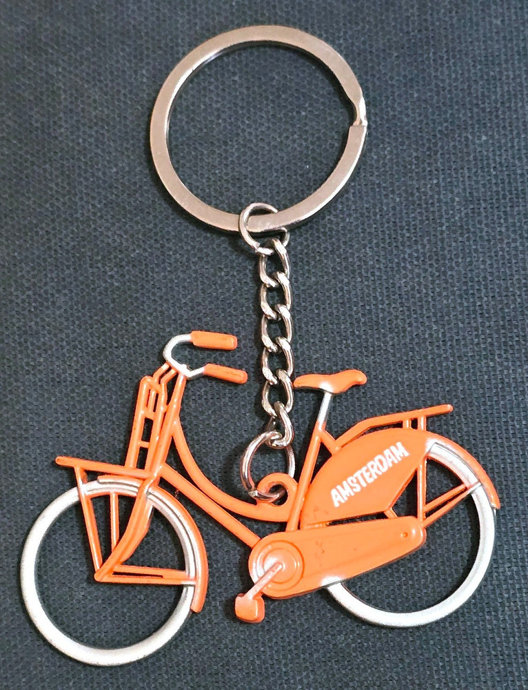 Souvenir Bicycle Keychain Keyring Amsterdam