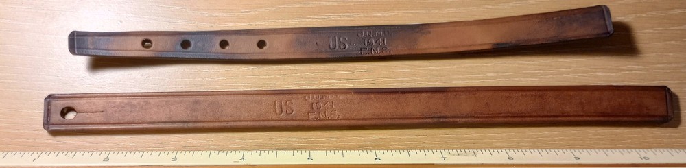 WW2 US horse cavalry stirrup strap set 1941 dated