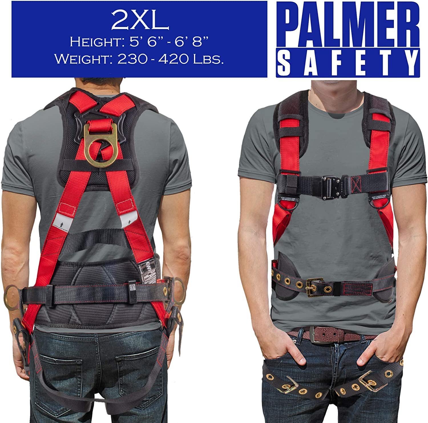Palmer Safety Fall Protection Hammerhead Kit I 5pt Safety Harness