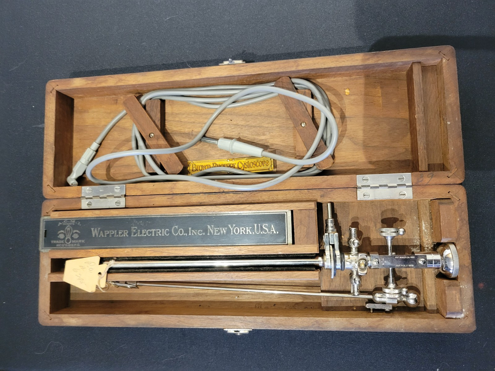 3 Sets of Vintage American Cystoscope Makers INC Brown-Buerger Cystoscope