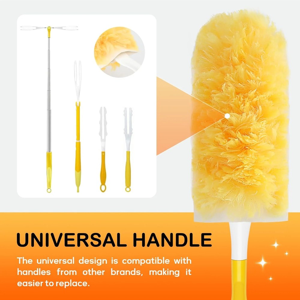 SetSail 30 Count Duster Refills for Swiffer Duster with 1 Handle Dusters for Cle