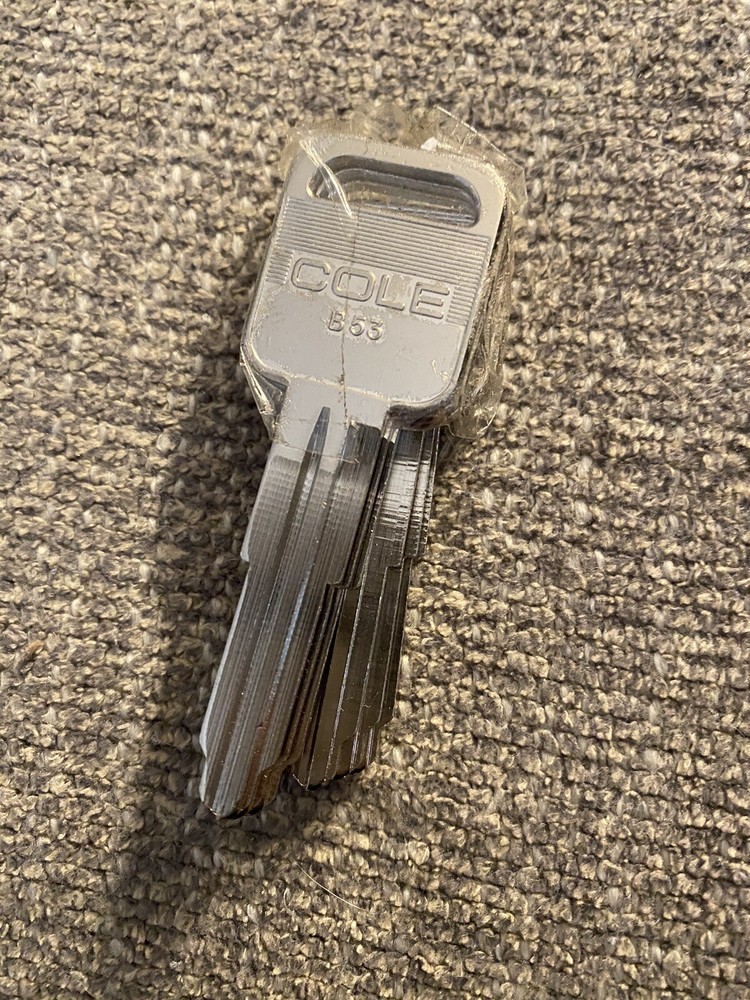 Cole B53 National Key Blank 2 Profiles - Quantity 7