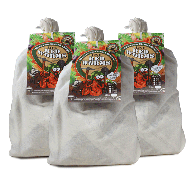 Natures Good Guys - Red Worms - "Red Wigglers"