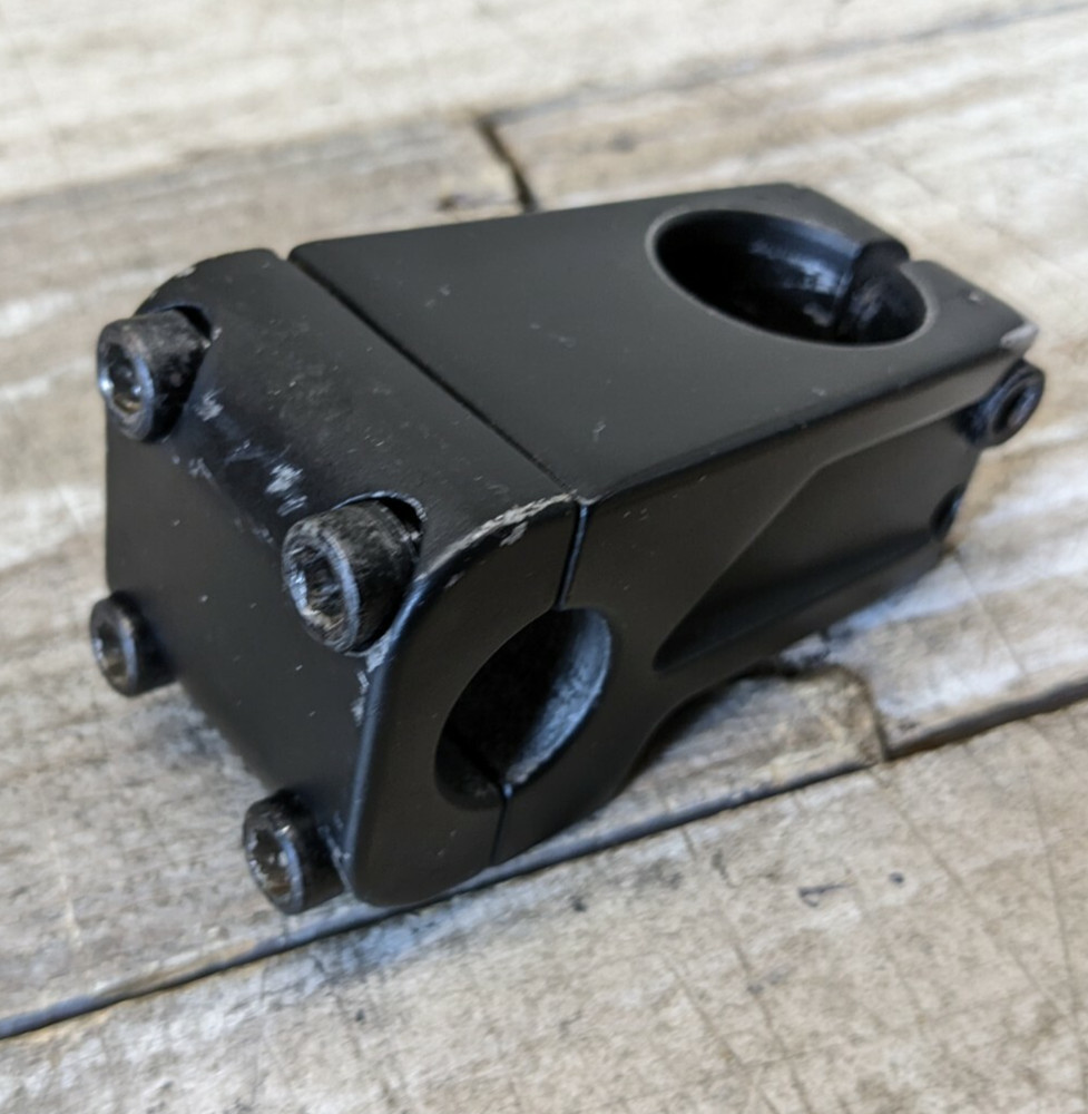 Y2K Black 1 1/8 Threadless Mid School BMX Stem