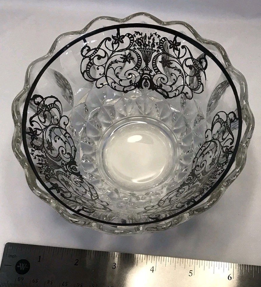 Vintage Small Silver Inlay Bowl