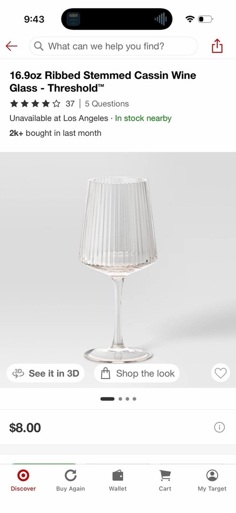 4 Piece Wine Glasses