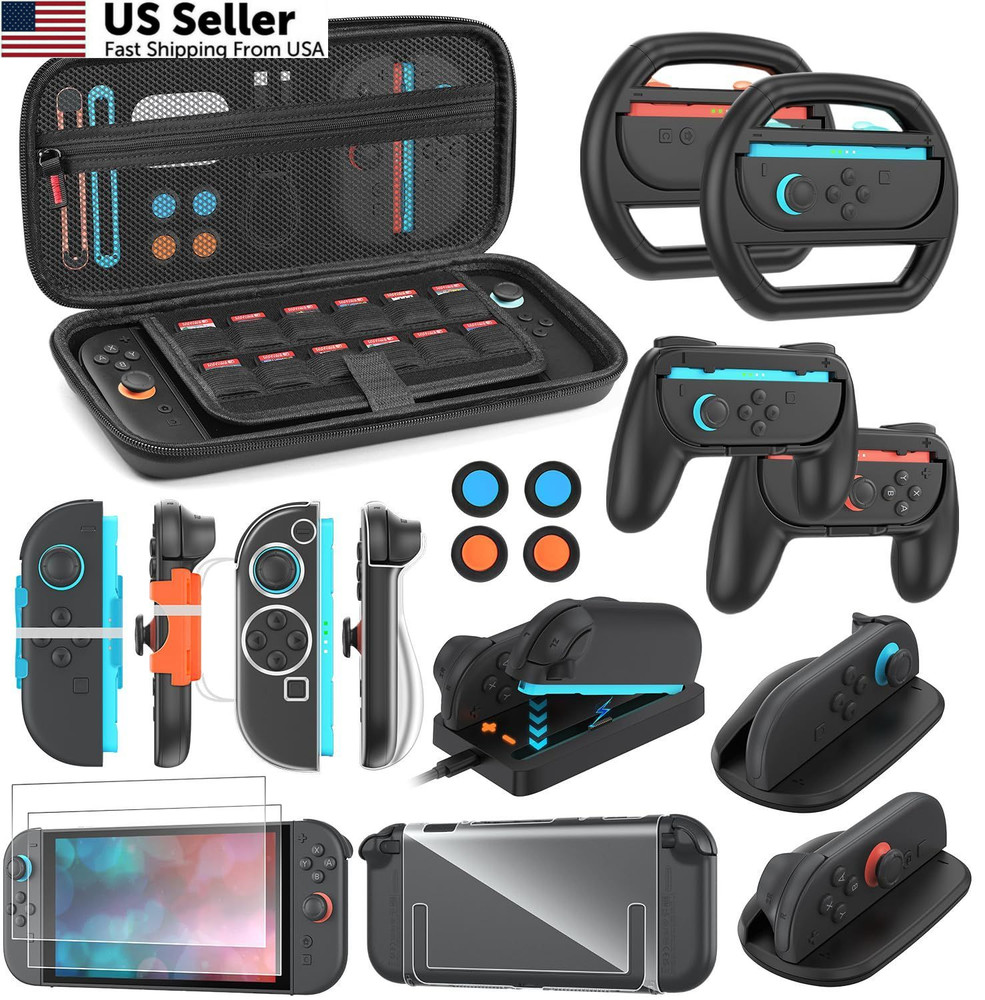 Switch 2 Accessories Bundle for Nintendo 2 2 Kit, Multi-Color