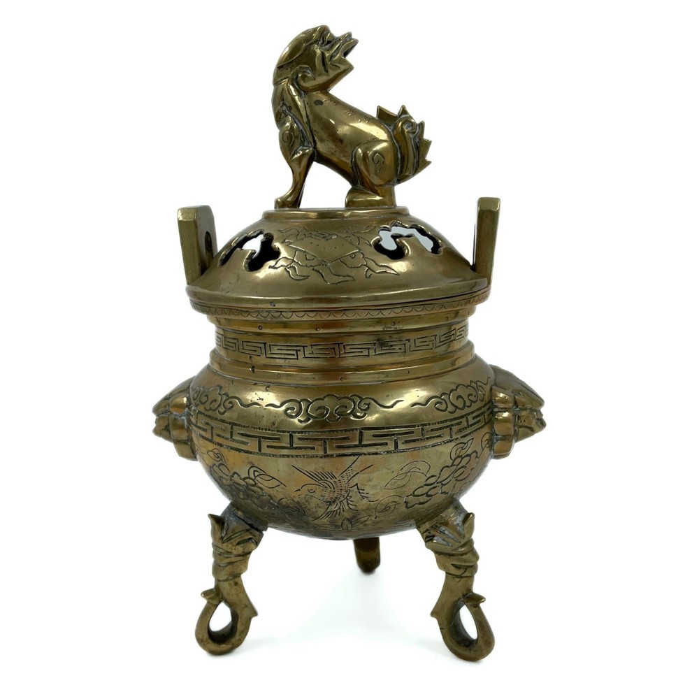 Vintage Foo Dog Incense Burner