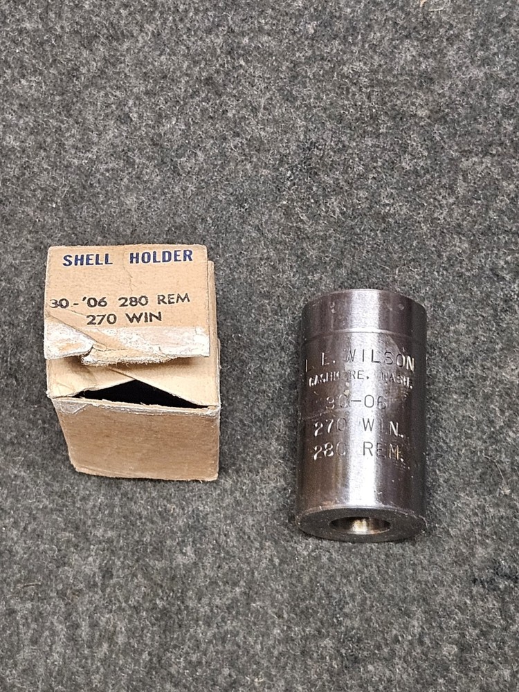 L.E. Wilson 30-06 .270 .280 Rem Shell Holder -Case Holder-In Original Box-Nice