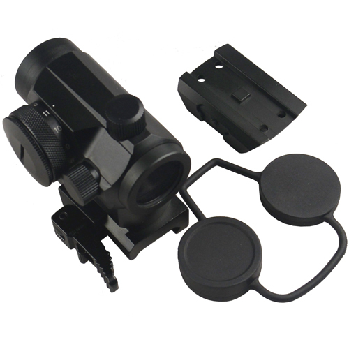 Mini Dual (Red/Green) Red Dot Sight With QD Riser Mount, Low Profile Base