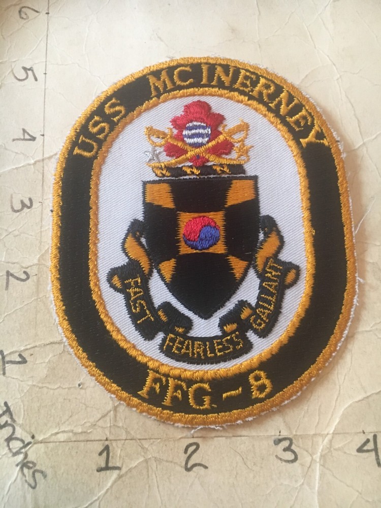 US Navy USS Mcinerney FFG-8 patch 6/9/25