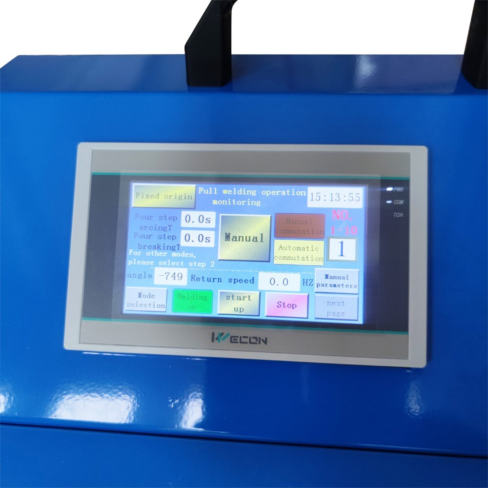 PLC Touch Screen Controller 110LB Welding Positioner Turntable with 200mm Chuck
