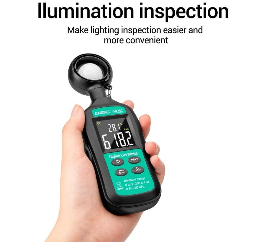 High Precision Illuminance Meter Light Meter Photometric Brightness Meter