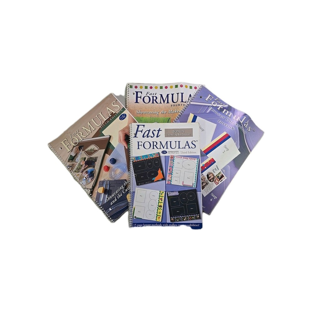 CM Fast Formulas Bundle -3rd, 4th & 5th Editions, + Product Collection -preowned