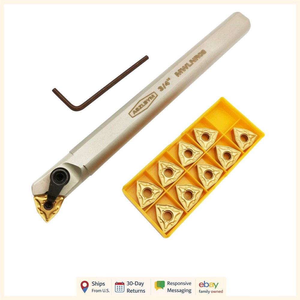 Precision Lathe Tool Holder Set with Indexable Inserts for Turning Applications