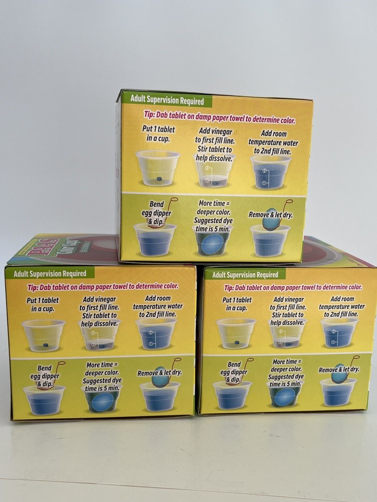Paas Easter Color Cups Egg Decorating Cup Kits - 3 Pack