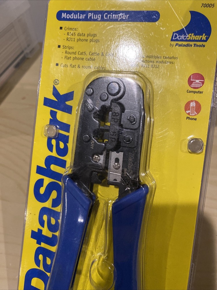 DataShark 70005 Modular Plug Crimper Tool Data/Phone Cable RJ45 RJ11 NEW NETWORK