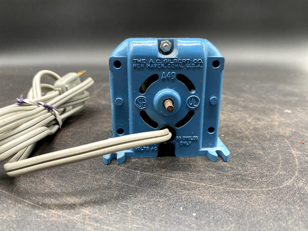 A.C. GILBERT ERECTOR PART 110-120 VOLT A-49 ELECTRIC ENGINE, WORKING!