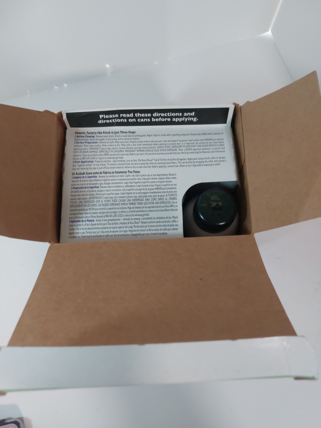 Rust-Oleum #384175 Gloss White Tub & Tile Refinishing Kit, New Open Box