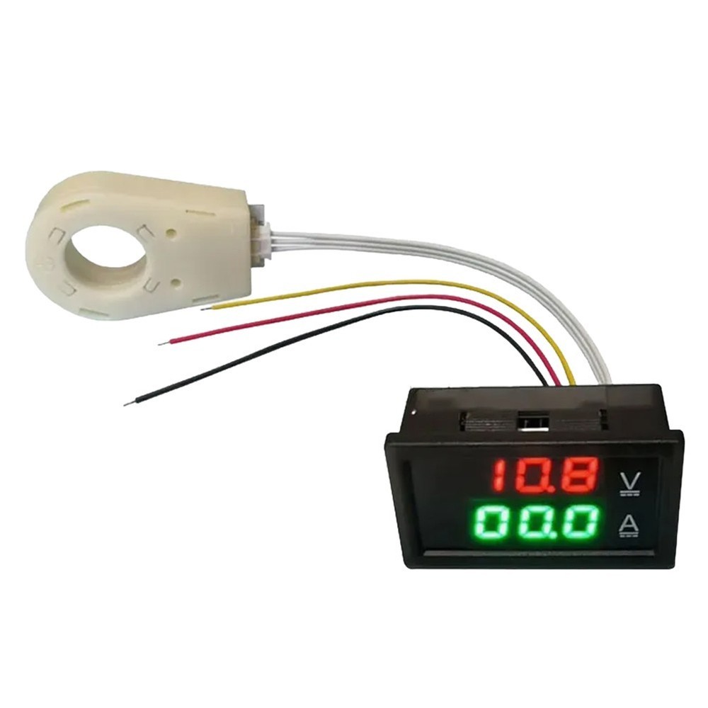 High Precision DC Voltmeter Ammeter Dual Display Waterproof 0 300V 50A 400A