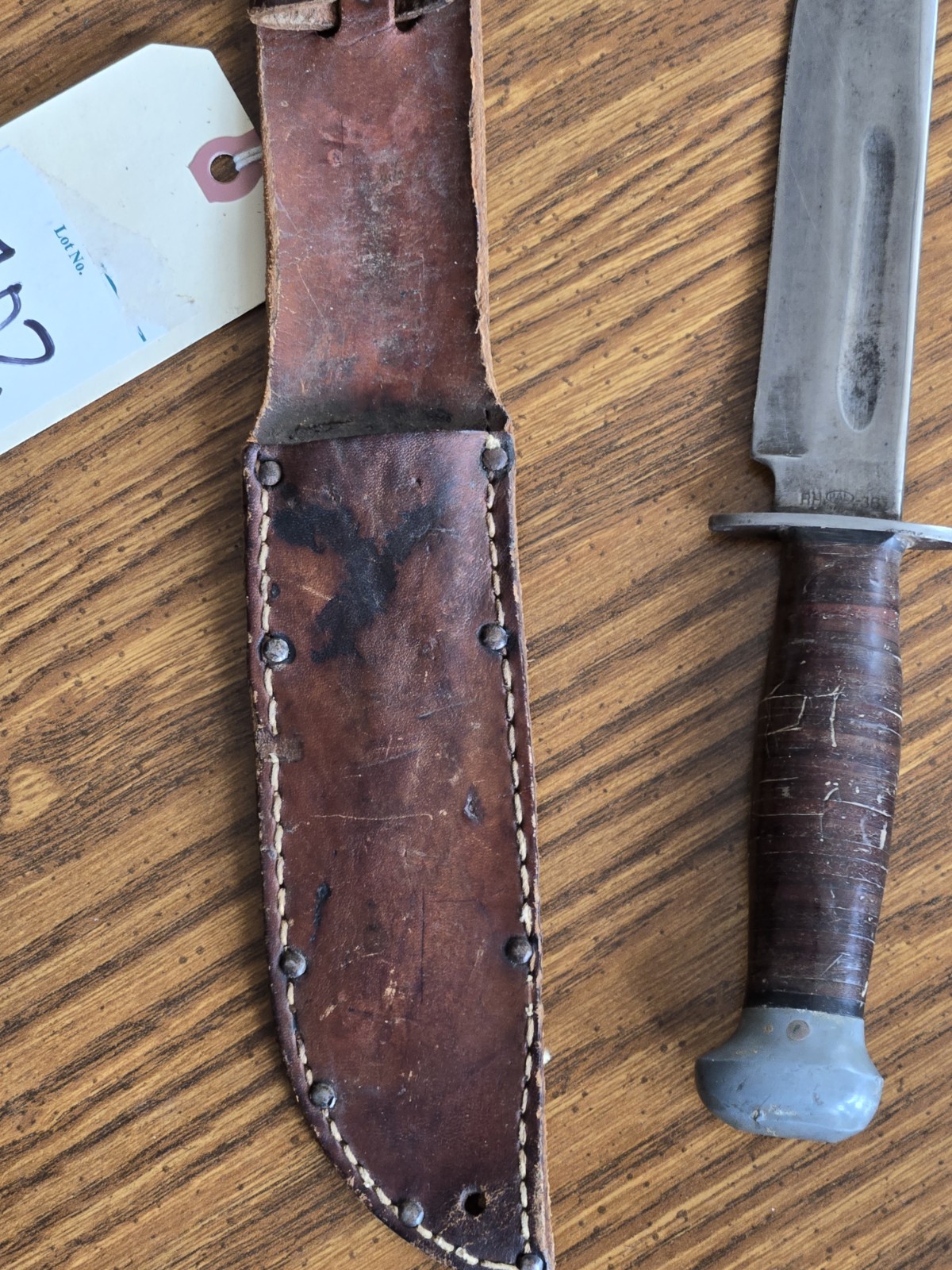 WW2 US Remington Pal RH36 Fixed Blade Fighting Knife & Sheath