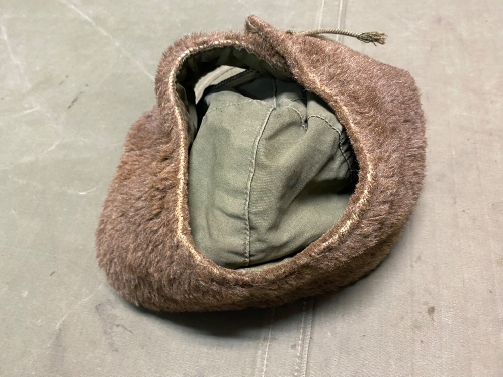ORIGINAL POST WWII US ARMY M1943 WINTER PILE HAT CAP-MEDIUM SIZE 7