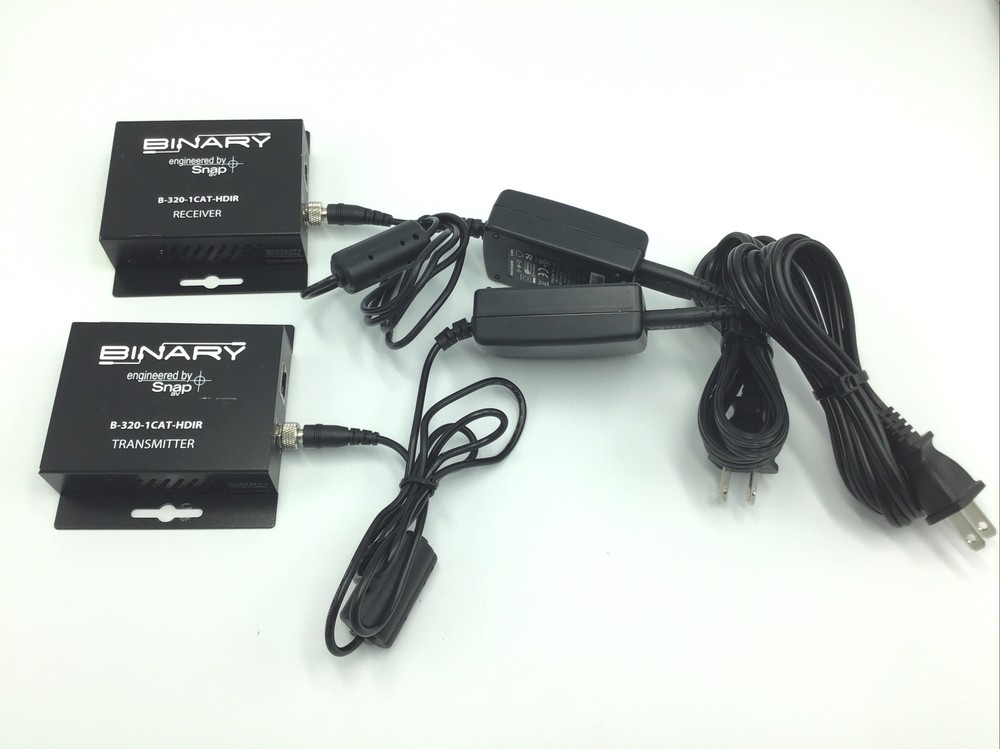 Binary B-320-1CAT-HDIR HDMI Balun Transmitter & Receiver Kit i779