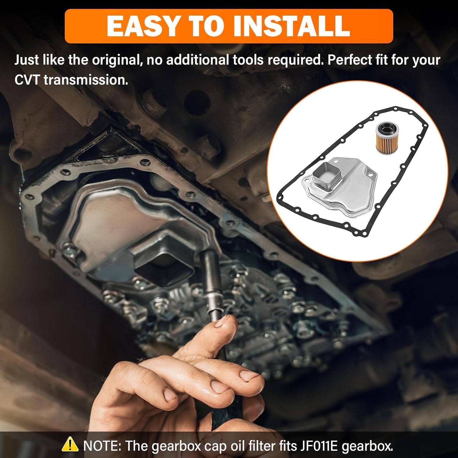 CVT AUTO TRANSMISSION FILTER KIT FOR 07-18 NISSAN ALTIMA JUKE NV200 ROGUE JF011E